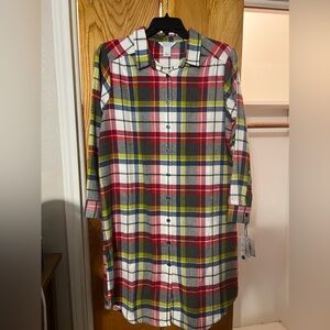 Sleep Sense Flannel Night Shirt- Size Large